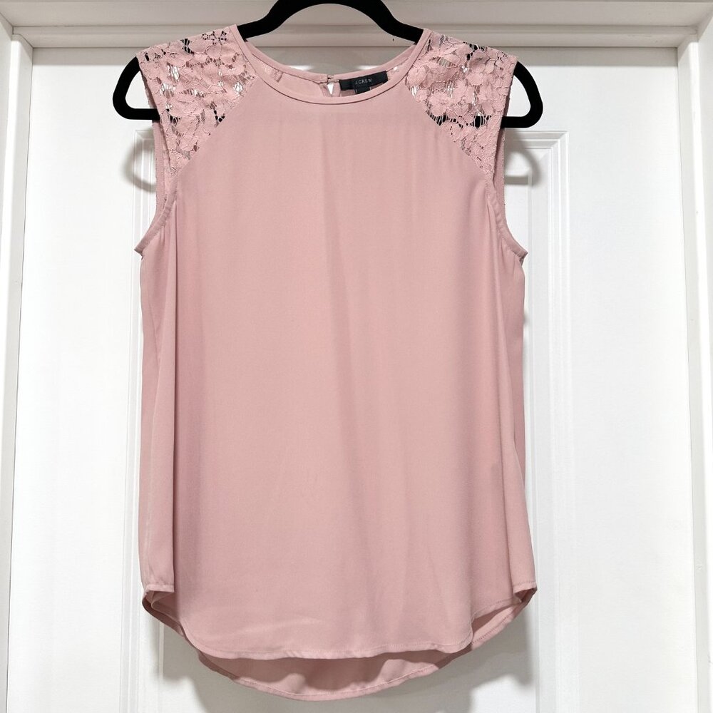 Jcrew Women's Sleeveless Cami Dress Tank Top Light Rose Pink Size 2